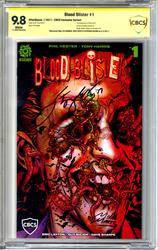Blood Blister #1 CBCS 9.8 Signed by Lee Kramer, Mike Marts, Stephan Nilson 
