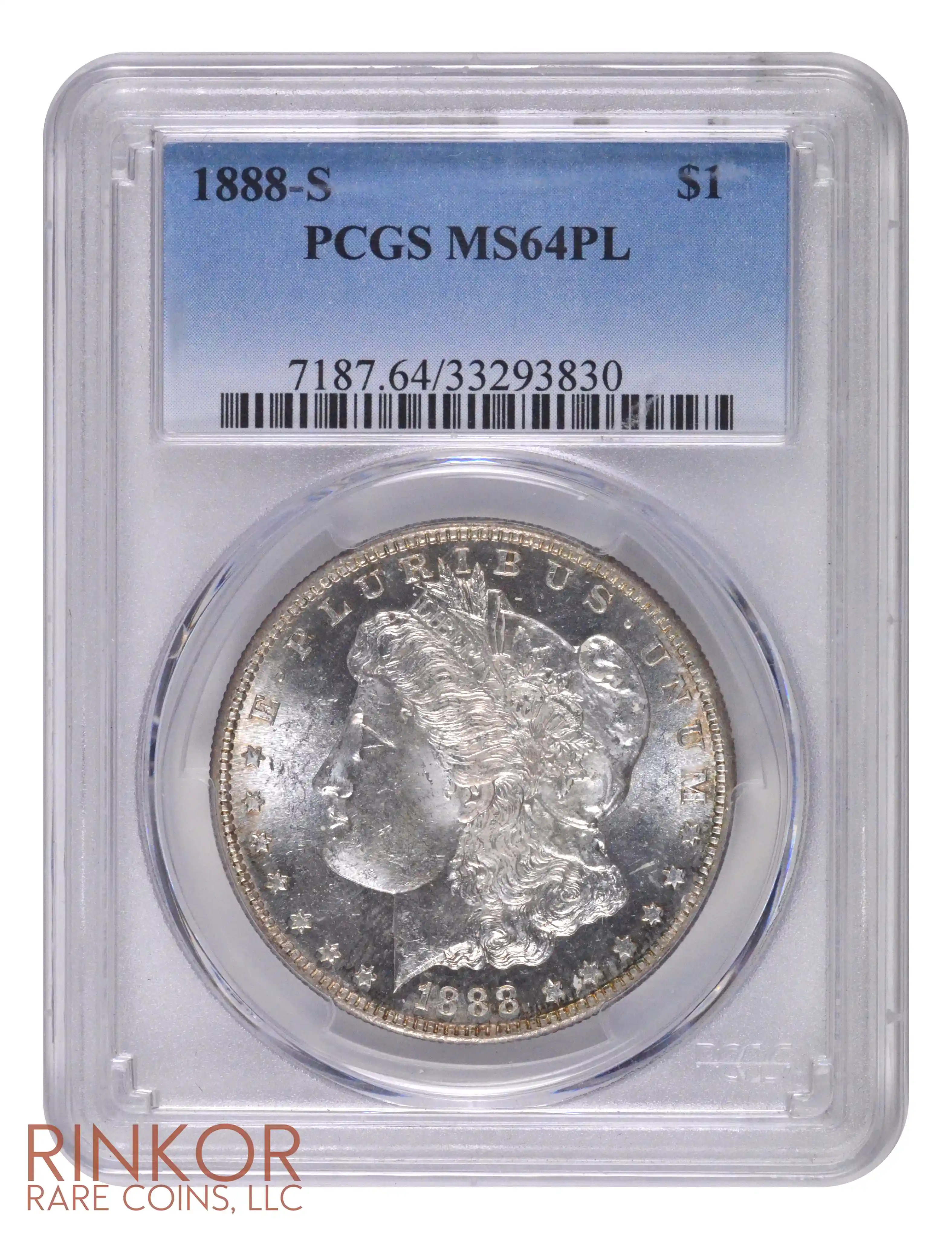 1888-S $1 PCGS MS 64 PL