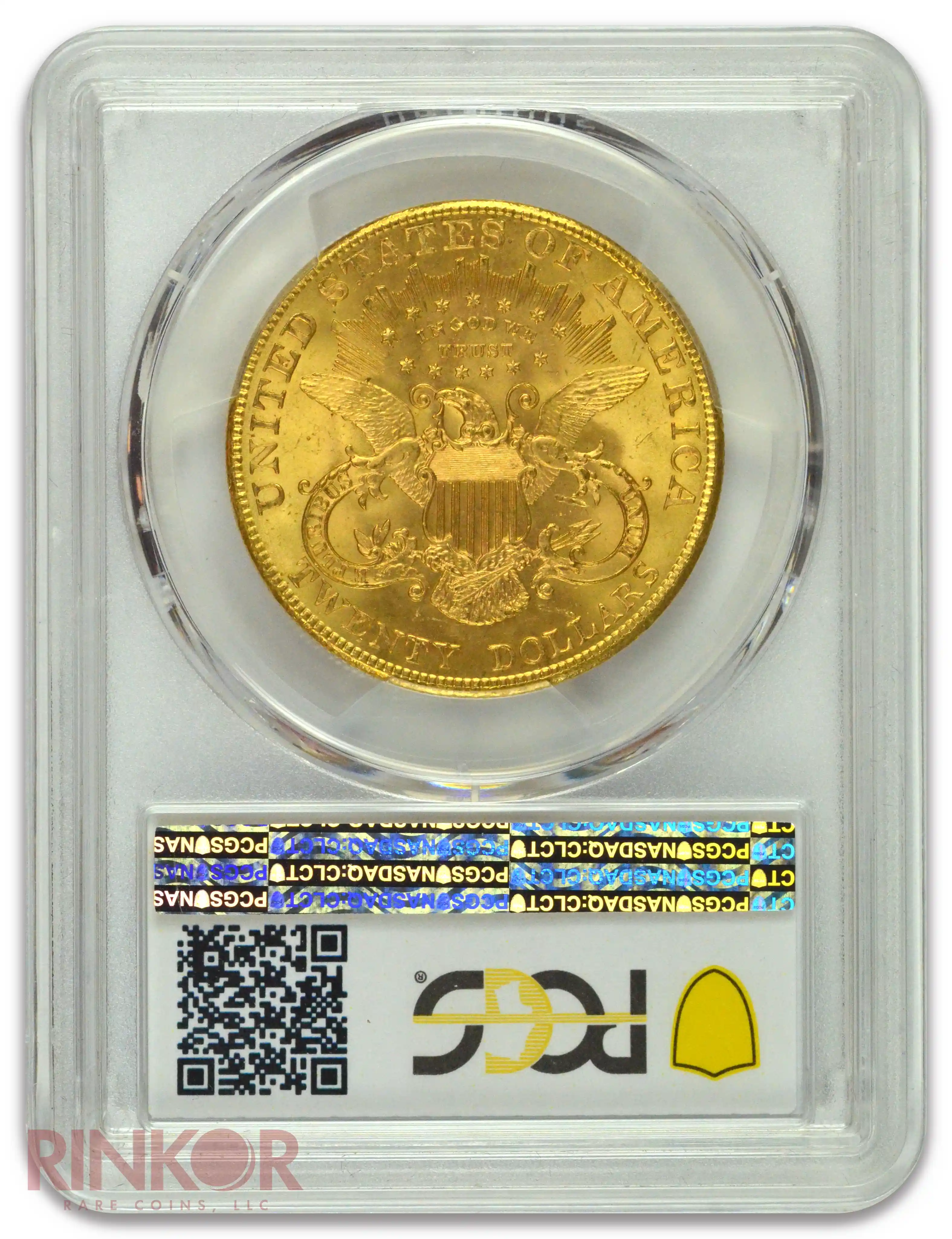 1907 Liberty Head $20 PCGS MS 64+ CAC