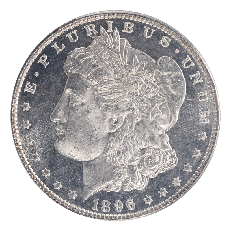 1896 Morgan Silver Dollar $1 PCGS MS 64 DMPL