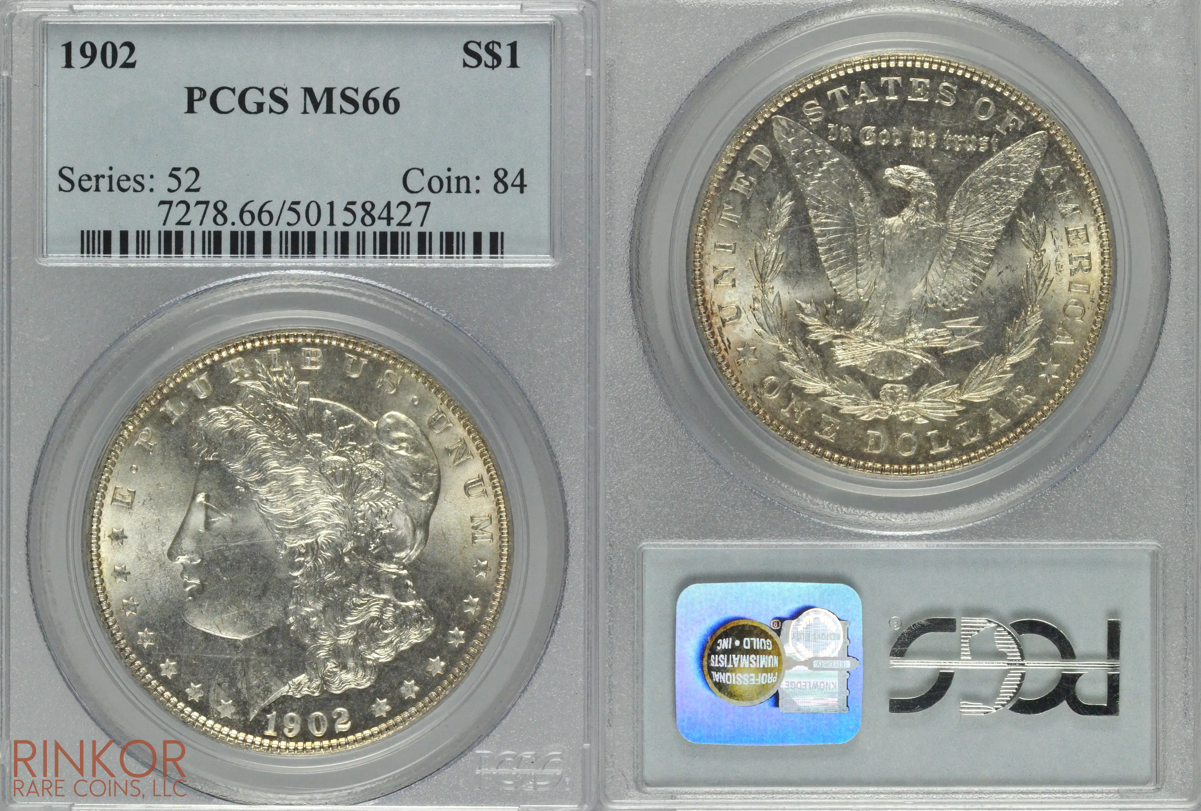 1902 $1 PCGS MS 66