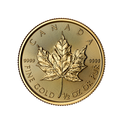 2025 1/2 OZ CANADIAN GOLD MAPLE LEAF 