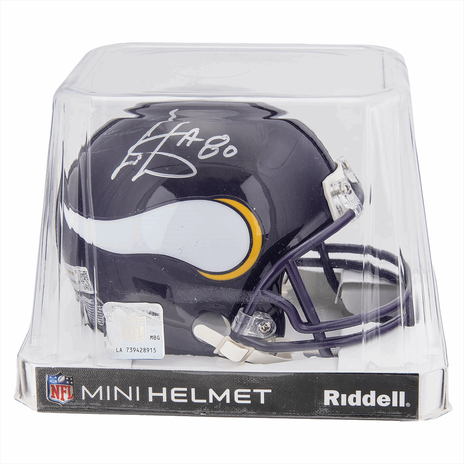 Cris Carter Signed Minnesota Vikings Mini Helmet Tristar Certified 