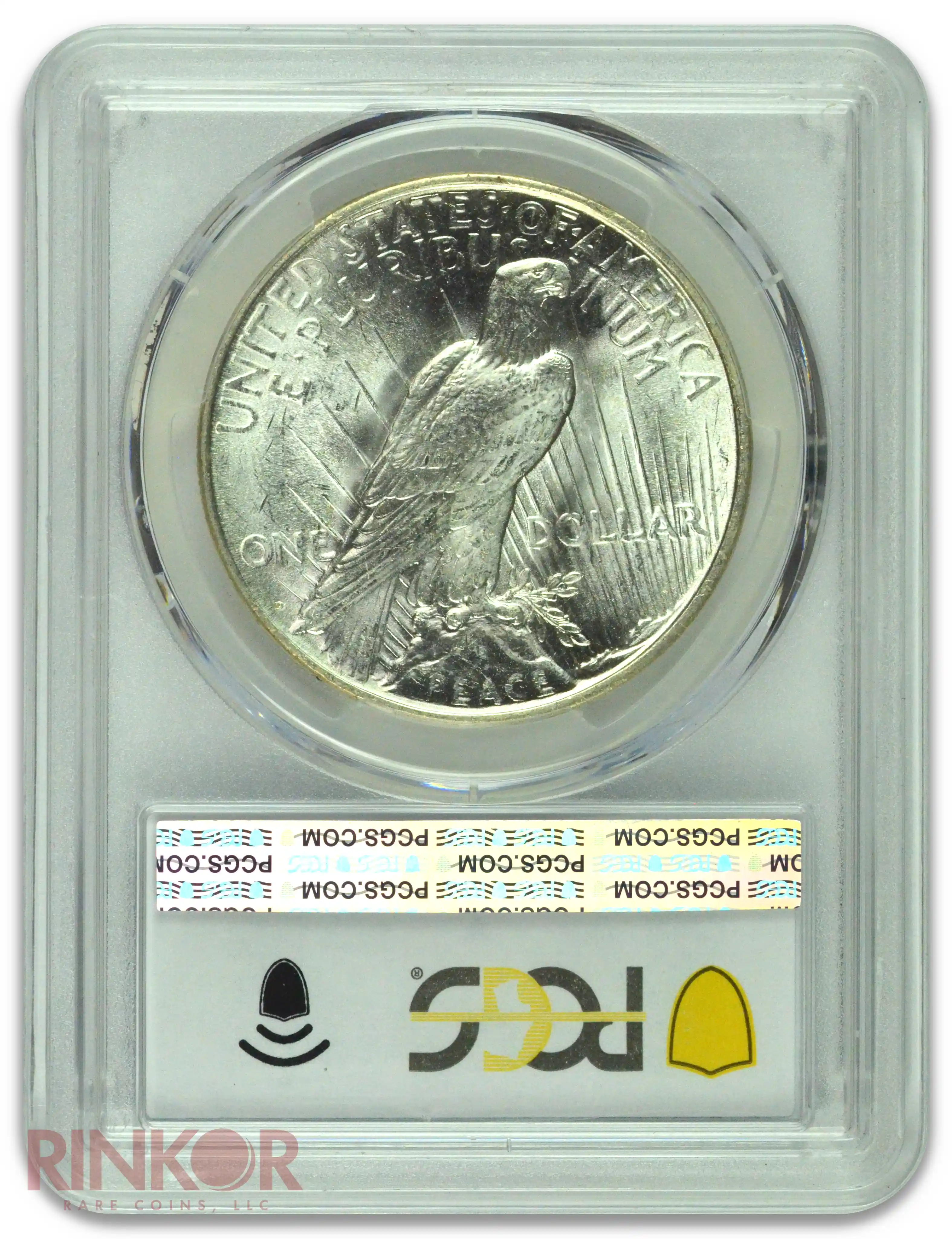 1922-D $1 Peace Dollar PCGS Reverse