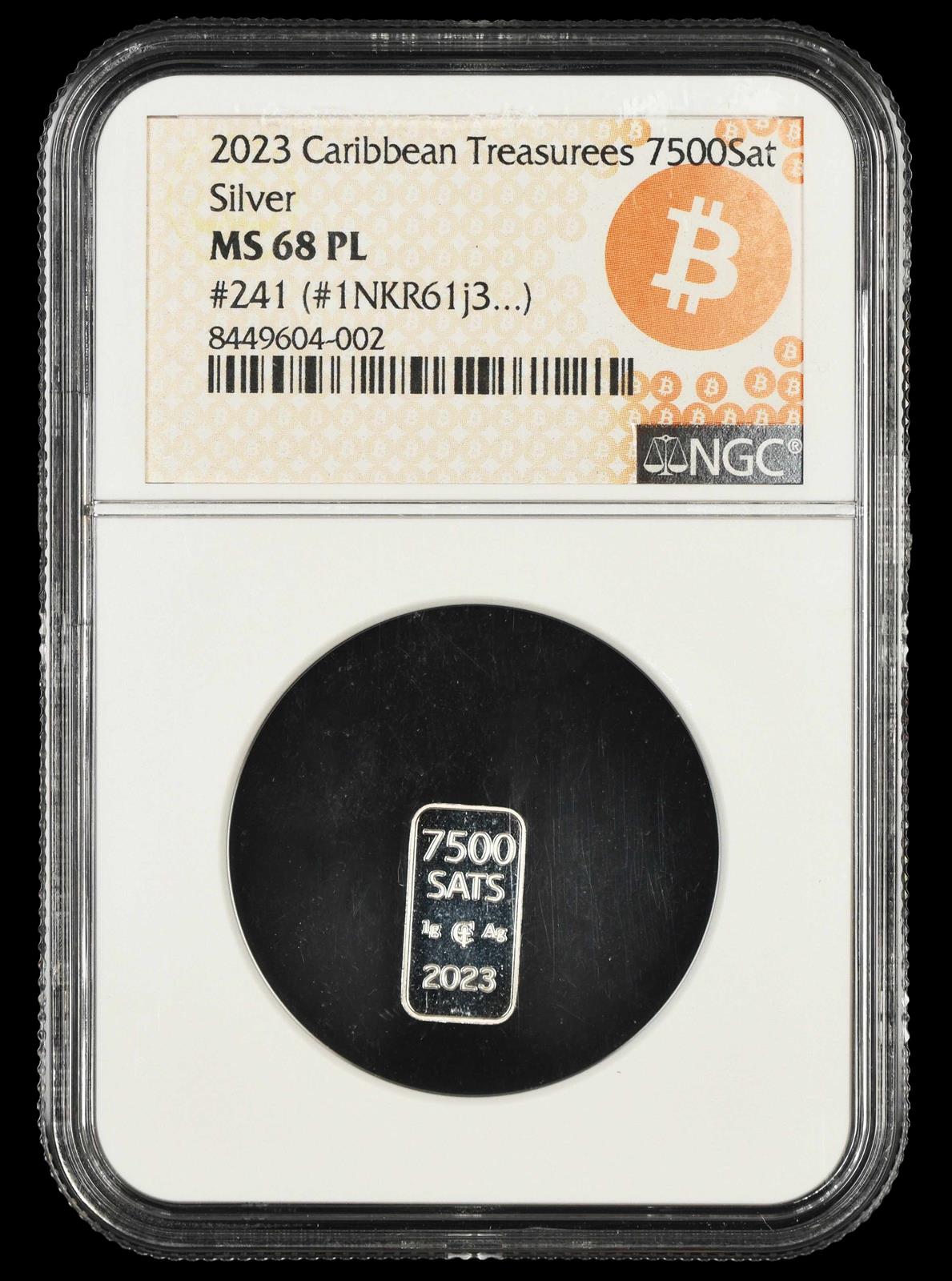 2023 Caribbean Treasures 7500 Satoshi Silver NGC MS 68PL