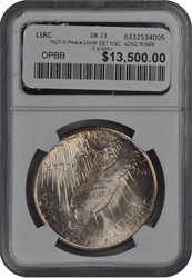 1927-S Peace Dollar S$1 NGC  (CAC) #3669-5 MS65+