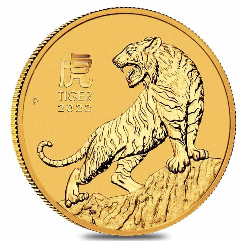 2022 1/10oz Gold Australian Year of the Tiger 