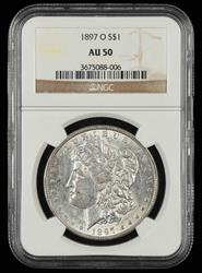 1897 O $1 NGC AU-50