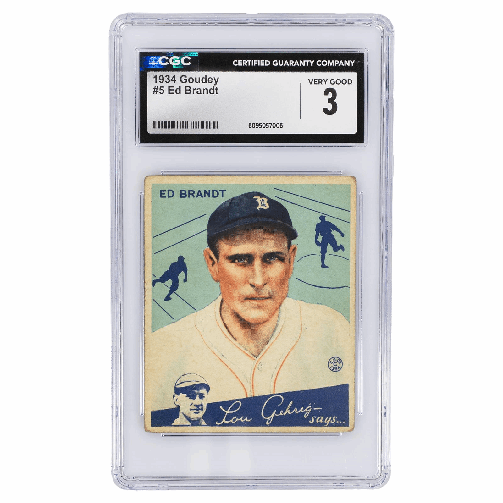 1934 Goudey Ed Brandt #5 CGC VG 3