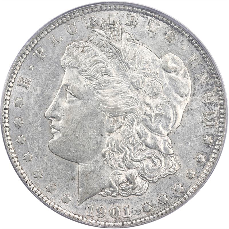 1901-P Morgan Silver Dollar PCGS AU 50 - Nice Original Coin 