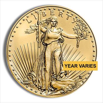 1/2 oz Gold Eagle - BU (Year Varies) image 2