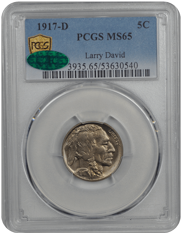 1917-D Buffalo PCGS CAC MS 65