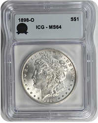 1898-O Morgan ICG MS 64