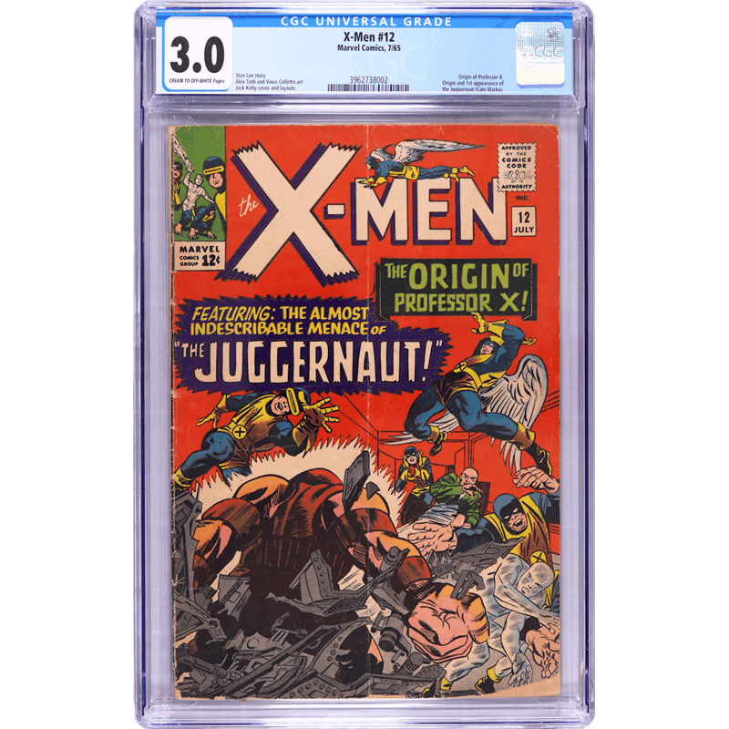 1965 X-Men #12 CGC 3.0 First Appearance of the Juggernaut & Origin of Professor X