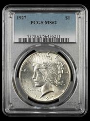1927 $1 PCGS MS62