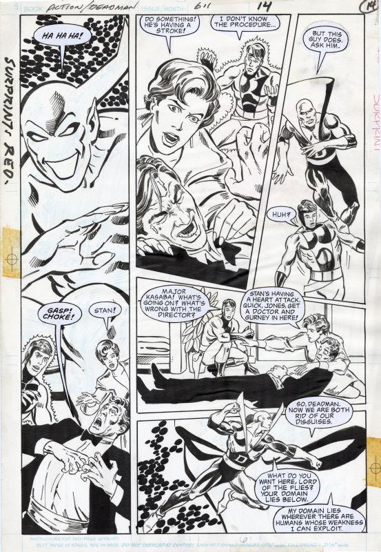 Action Comics #611, Page 14 Artist:  Dan Jurgens (Penciller) ,  Tony DeZuniga (Inker) Media Type: Pen and Ink Art Type: Interior Page 