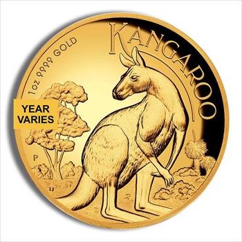 1 oz Australian Kangaroo Gold Coin (Year Varies) 