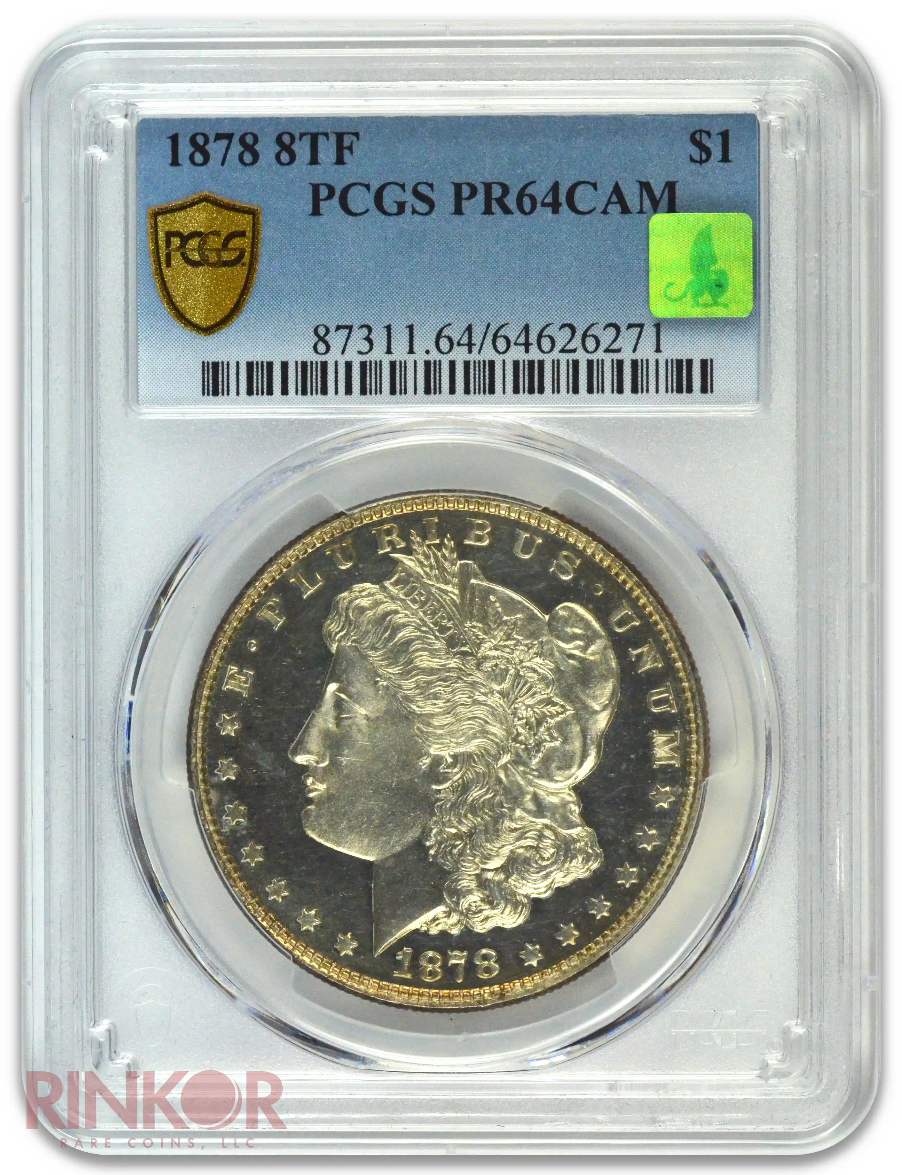 1878 8TF $1 Morgan Dollar PCGS PR 64 CAM