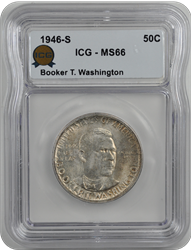 1951 B. Washington Half Dollar ICG MS66