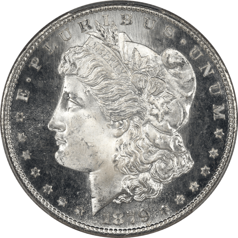 1879-S Morgan Silver Dollar $1 PCGS MS67PL Steel Grey Fields with Satin like Liberty