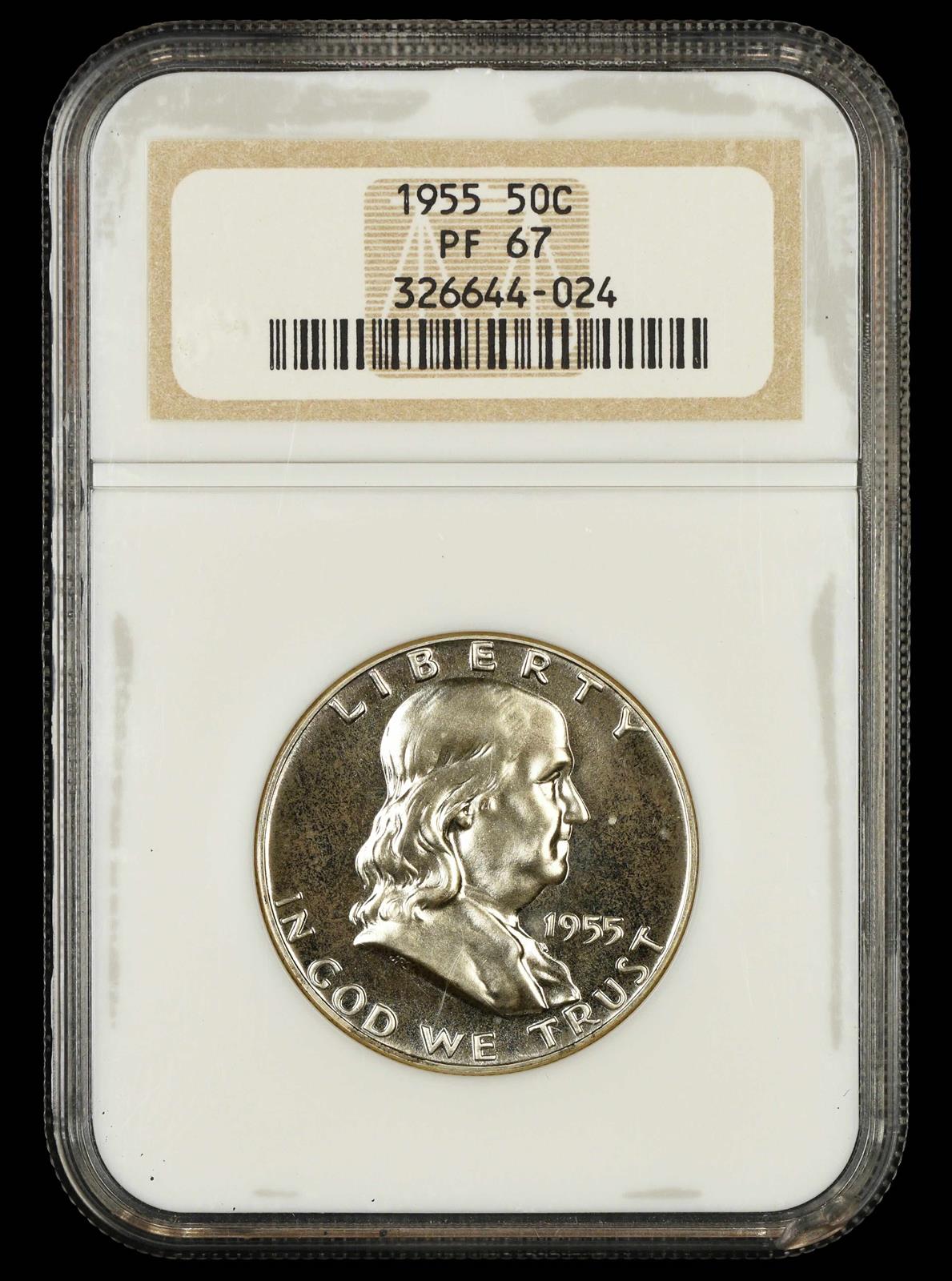 1955 50C NGC PF 67