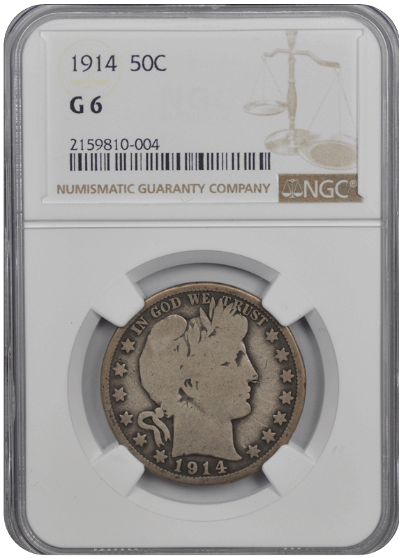 1914 Barber Half Dollar NGC G-06