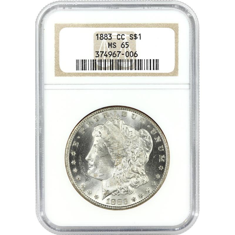 1883-CC Morgan $1 NGC MS 65 