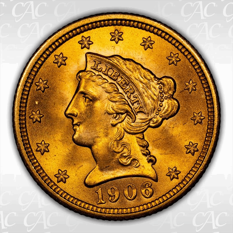 1906 $2.50 CACG MS 67