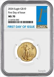 2024 $10 American Gold Eagle MS70 NGC 