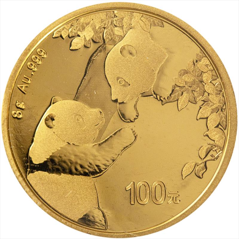 2023 100 Yuan 8 g Chinese Gold Panda BU 