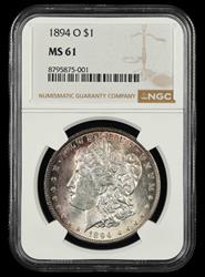 1894 O $1 NGC MS 61