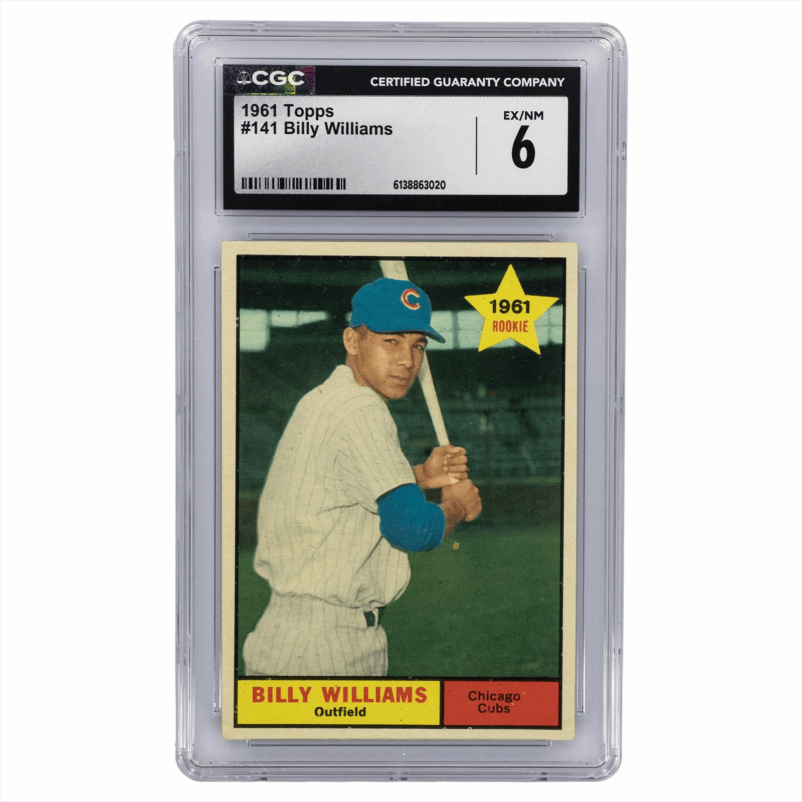 1961 Topps Billy Williams #141 CGC EX/NM 6