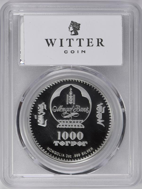 2023 Mongolia 1000 T Faberge Tsarevich Egg PCGS PR70DCAM First Day 