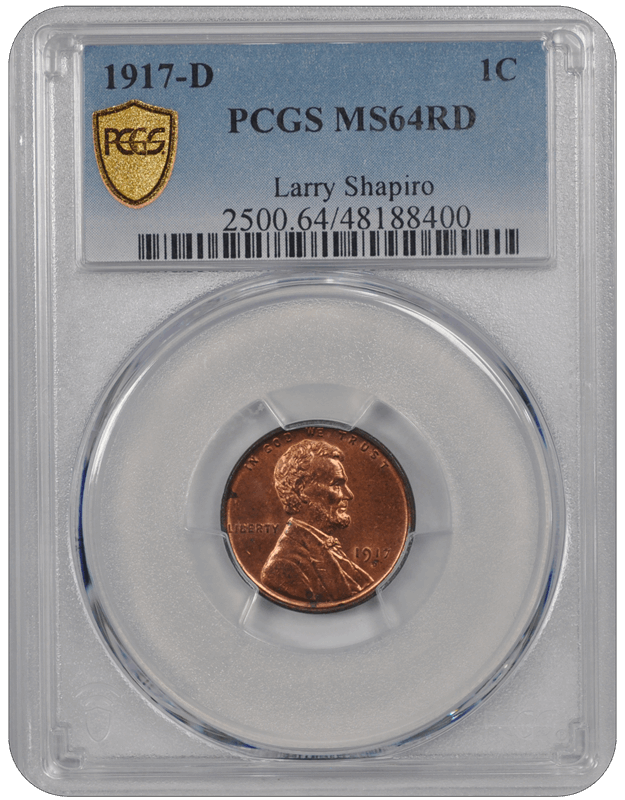 1917-D Lincoln  PCGS RD 64
