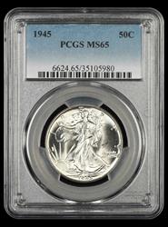 1945 50C PCGS MS65