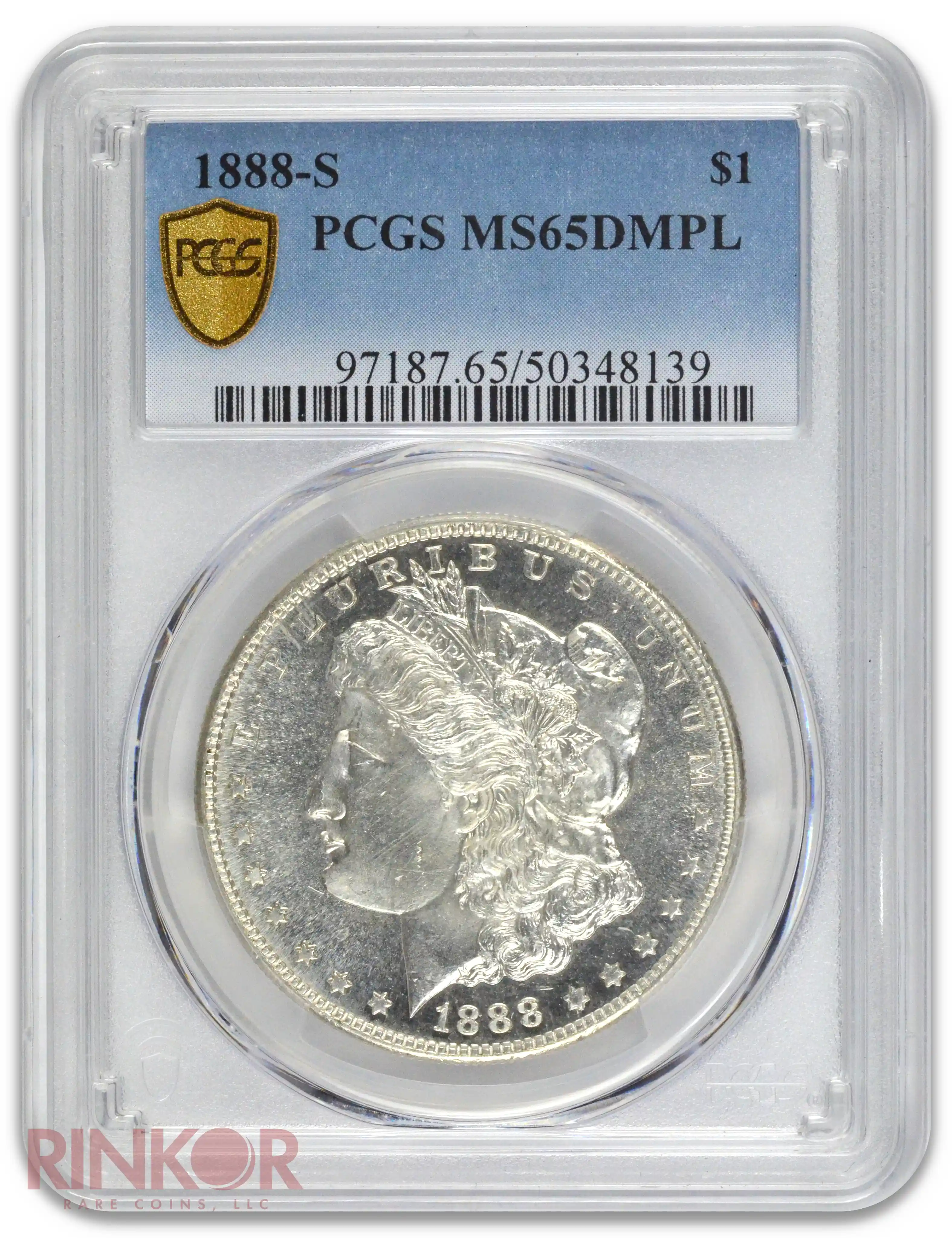 1888-S $1 Morgan Dollar PCGS MS 65 DMPL