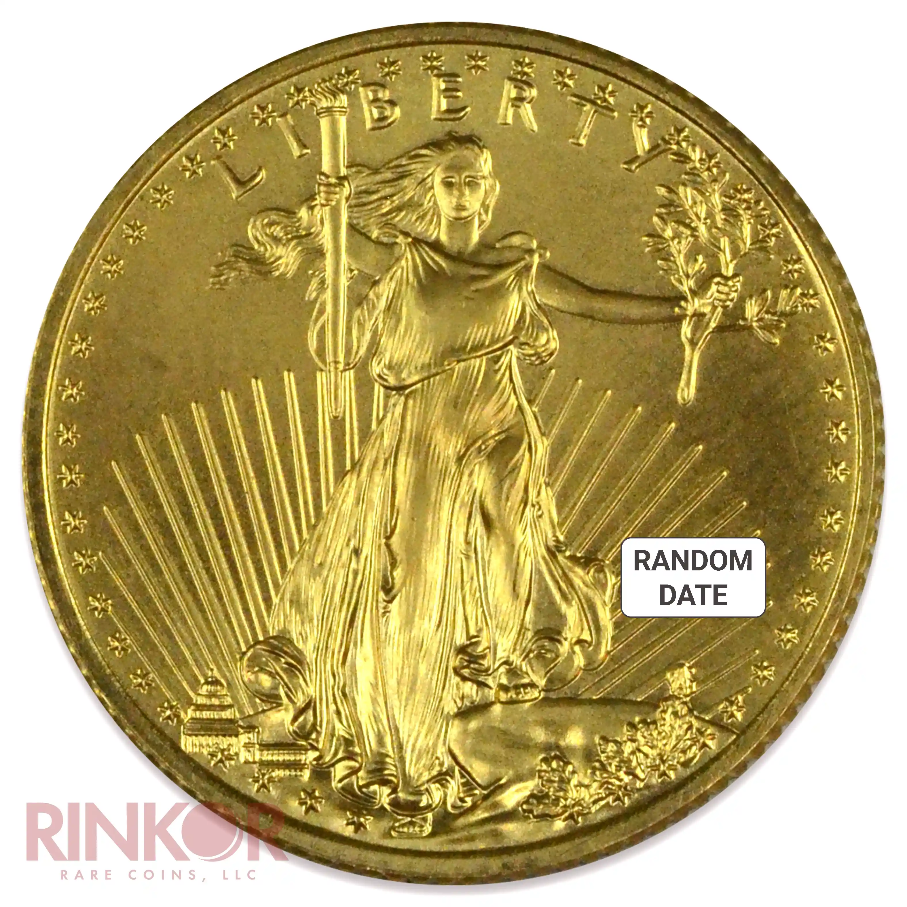 1/4oz American Gold Eagle Gem BU (Random Date)