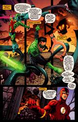 JLA: Scary Monsters #4 Page 5 Artist:  Josh Hood (Penciller) ,  Sean Parsons (Inker) Media Type: Pen and Ink Art Type: Interior Page 