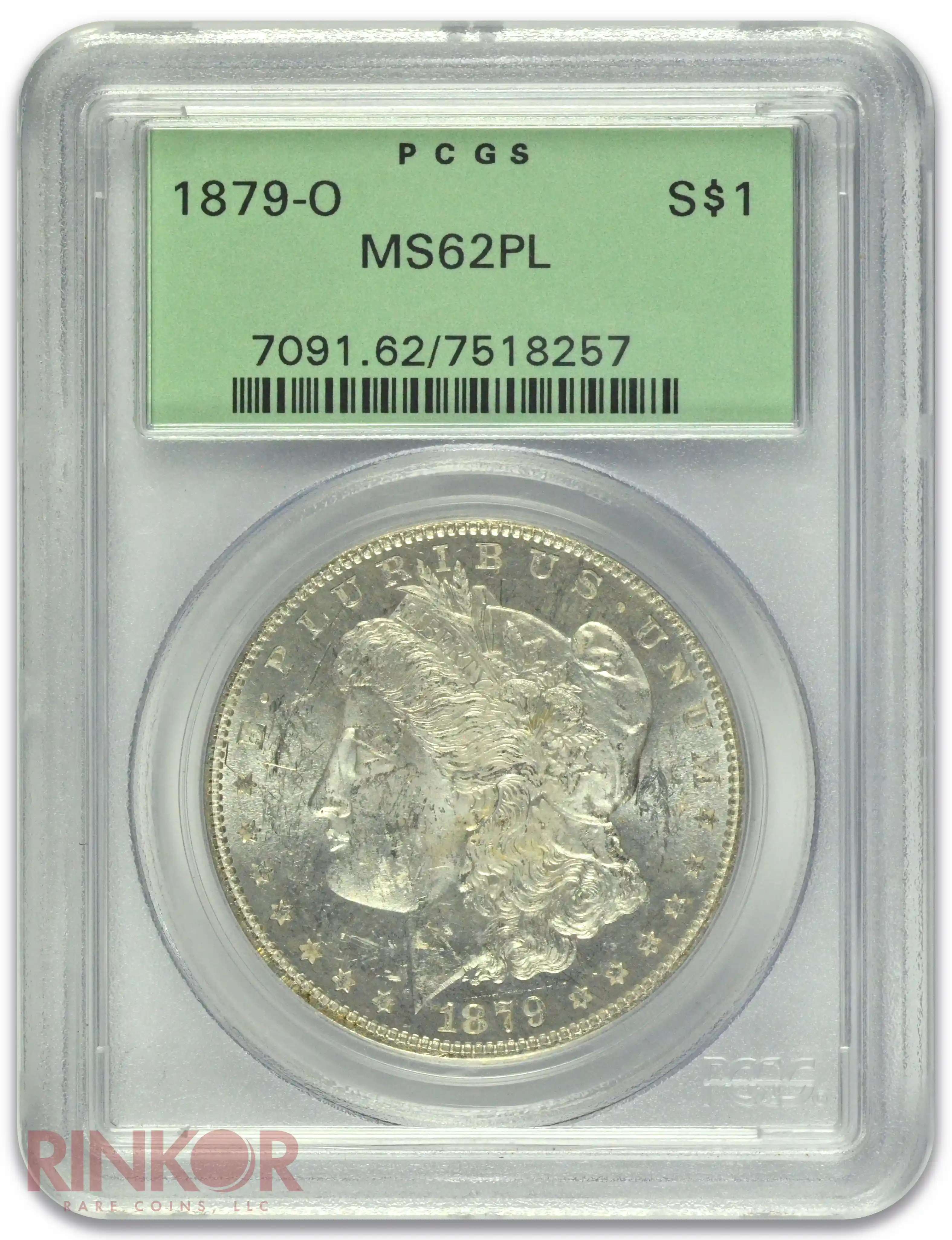 1879-O $1 Morgan Dollar PCGS MS 62 PL