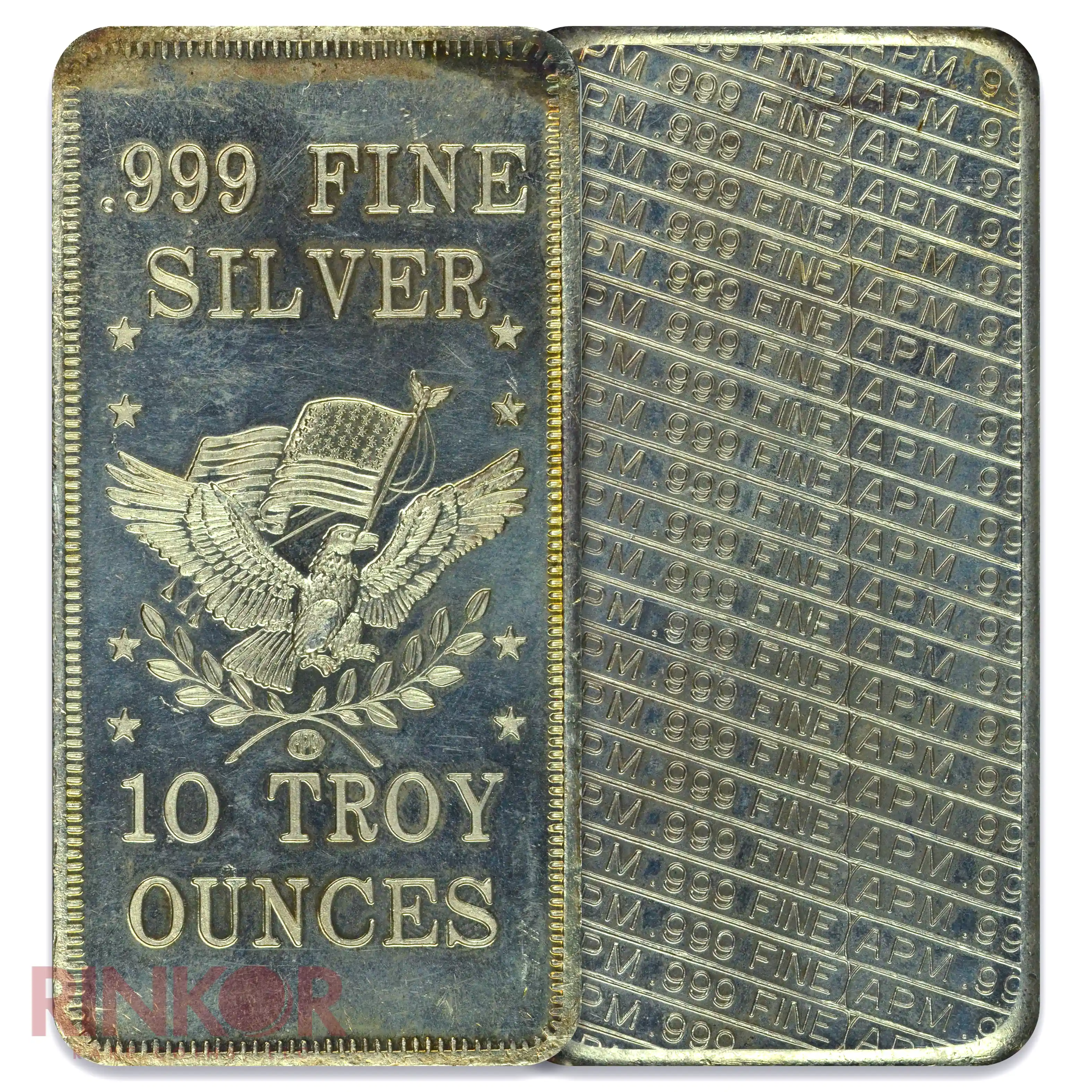 10oz Silver Bar (Assorted Brands & Designs)