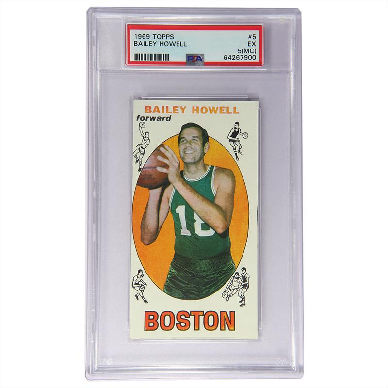 1969 Topps #5 Bailey Howell PSA EX 5(MC) - Boston Celtics