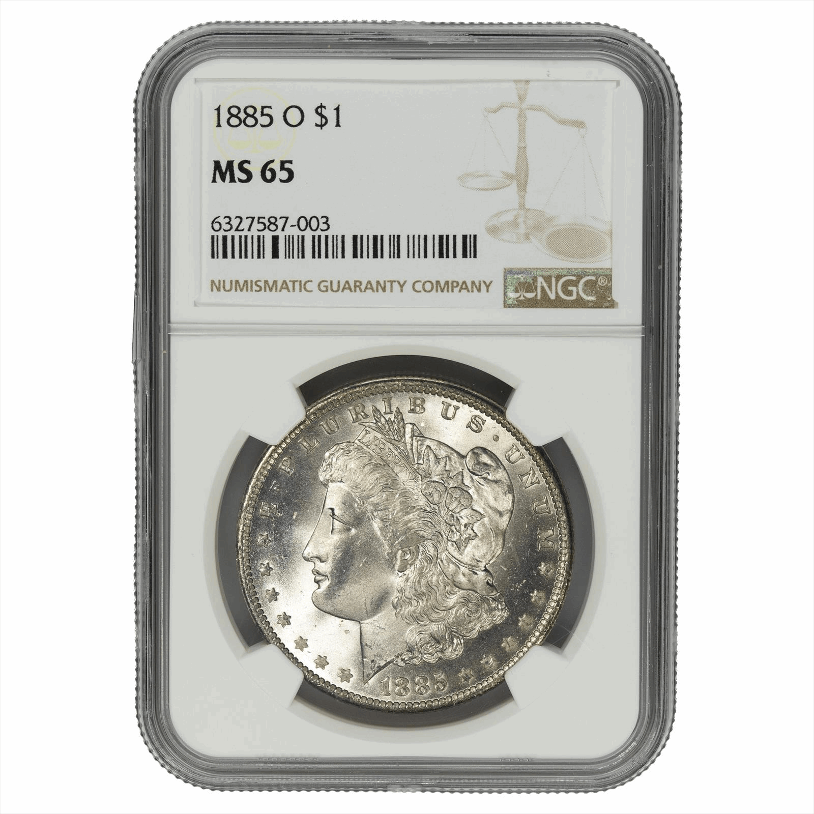 1885-O $1 Morgan Silver Dollar NGC MS 65 