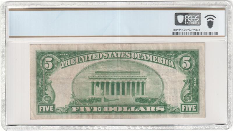 Fr. 1850-G 1929 $5 Federal Reserve Bank Note Chicago PCGS VF25 PPQ 
