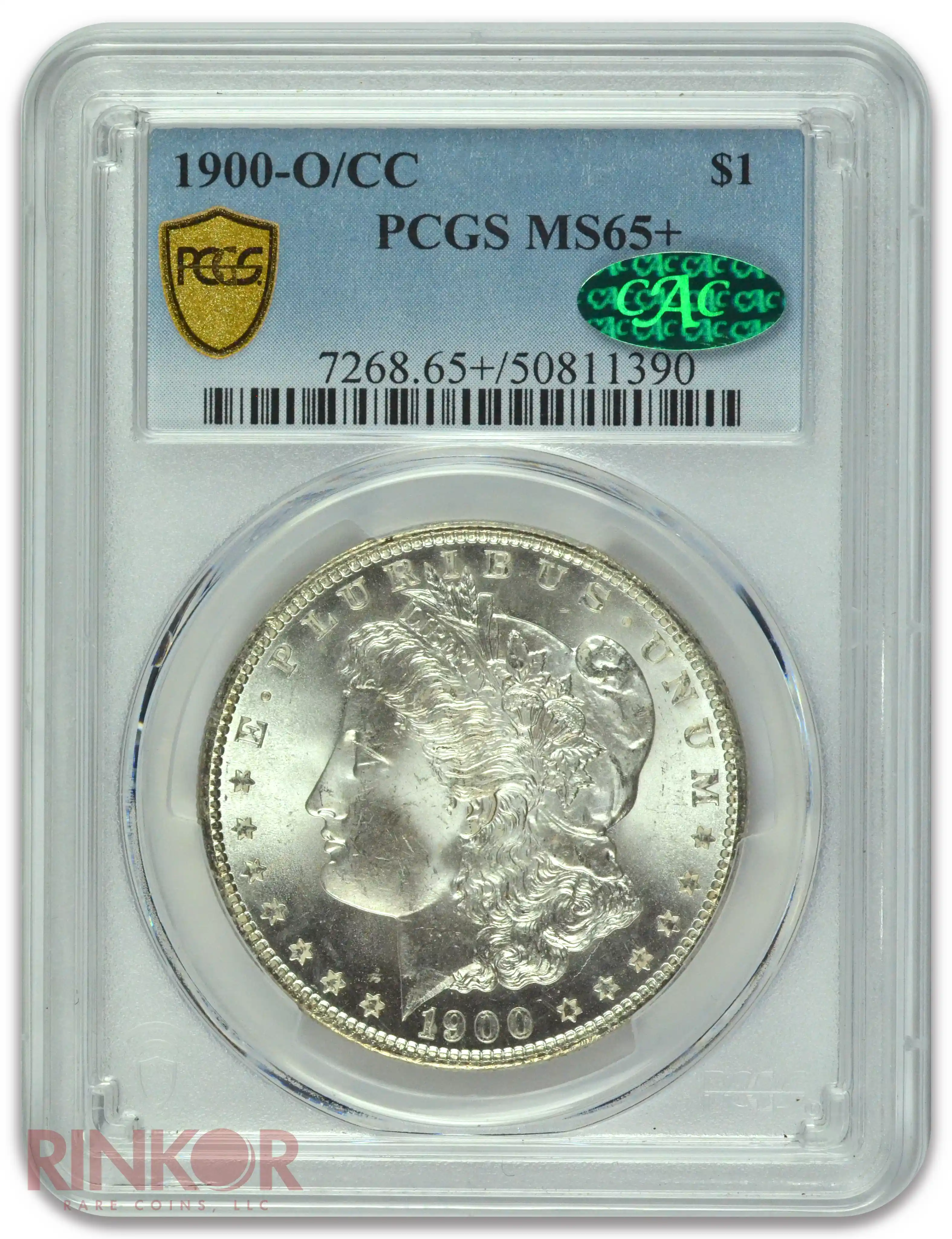 1900-O/CC $1 Morgan Dollar PCGS MS 65+ CAC