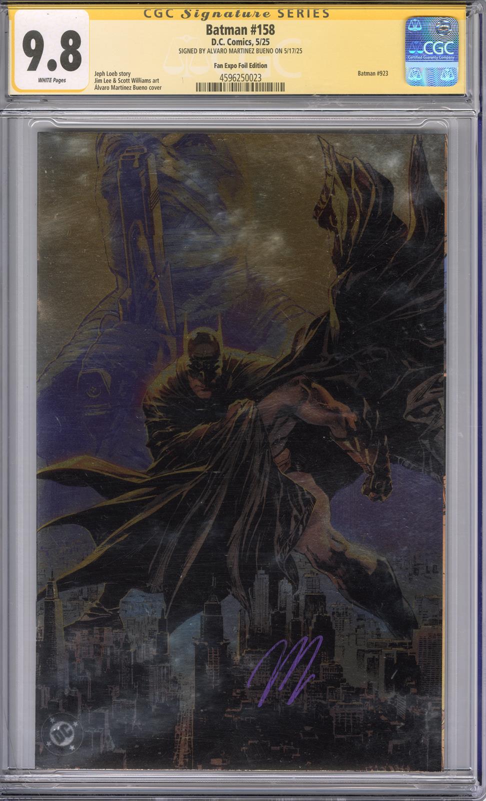 Batman #158 CGC Signature Series 9.8 (D.C., 2025) Signed by Alvaro Martinez Bueno 