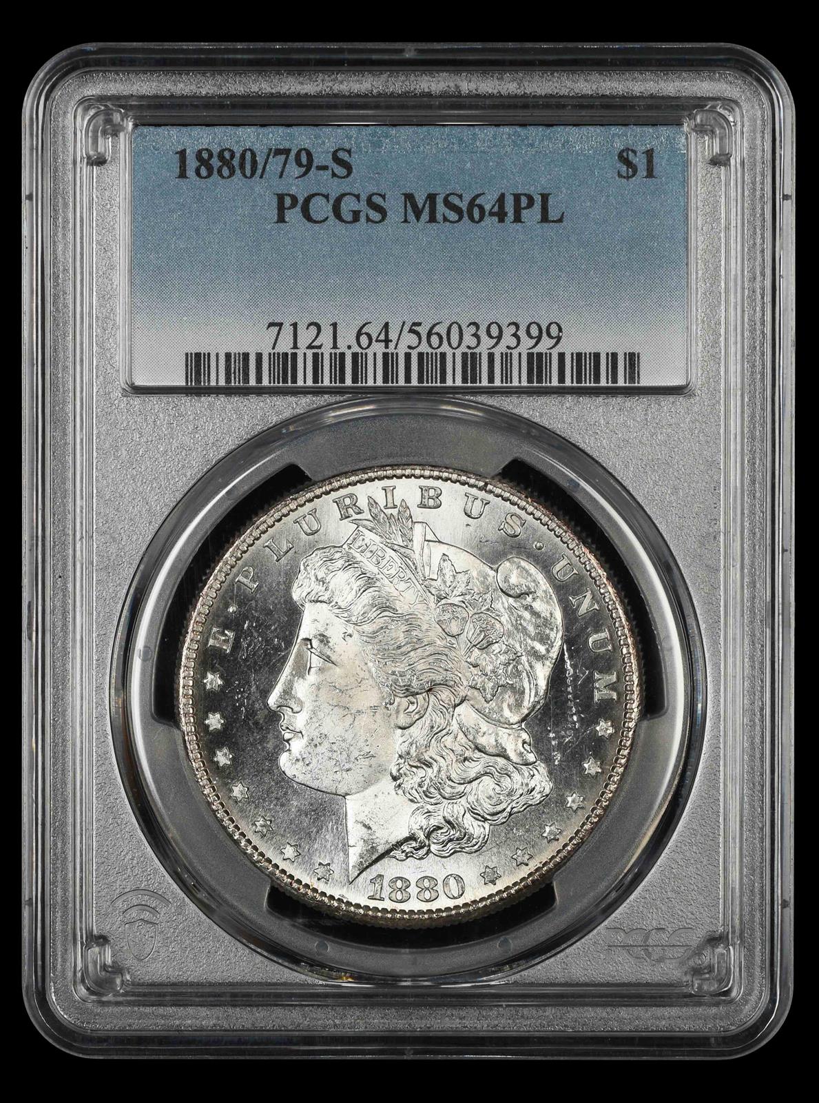 1880/79-S $1 PCGS MS64PL