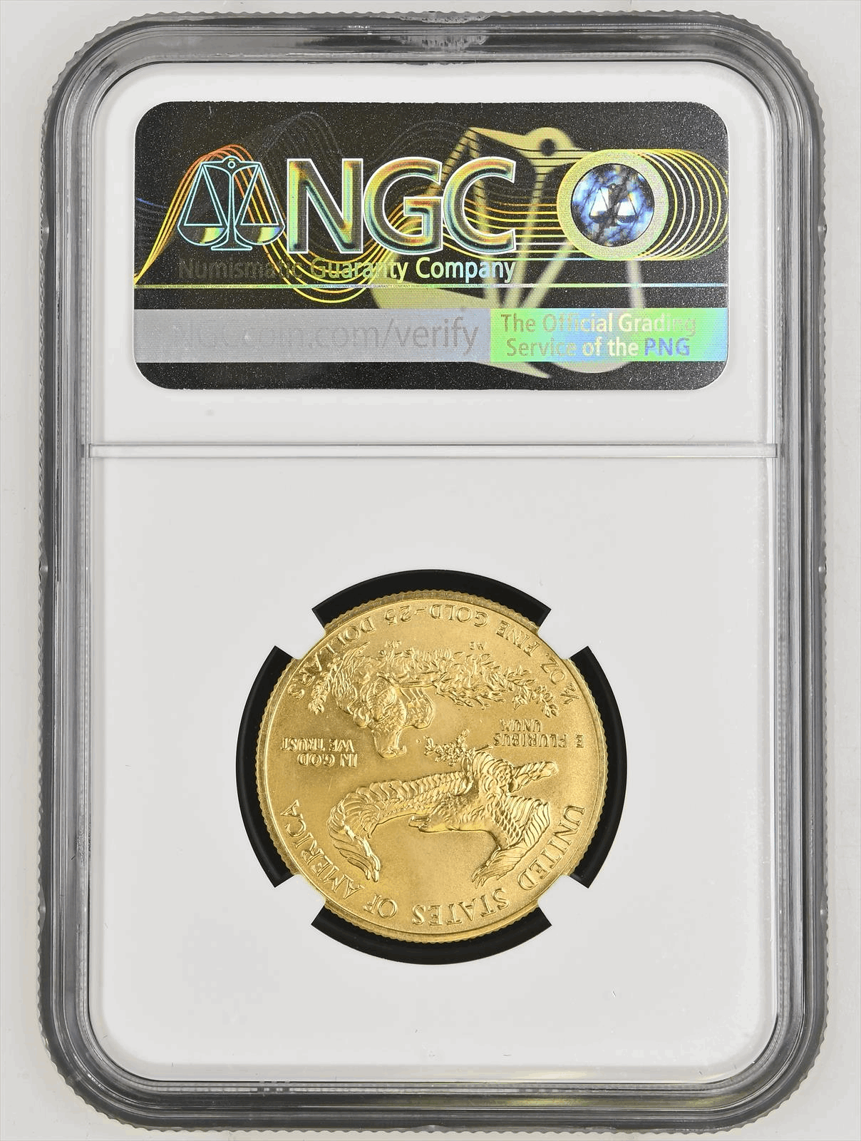 1993 $25 Gold Eagle NGC MS 69  reverse