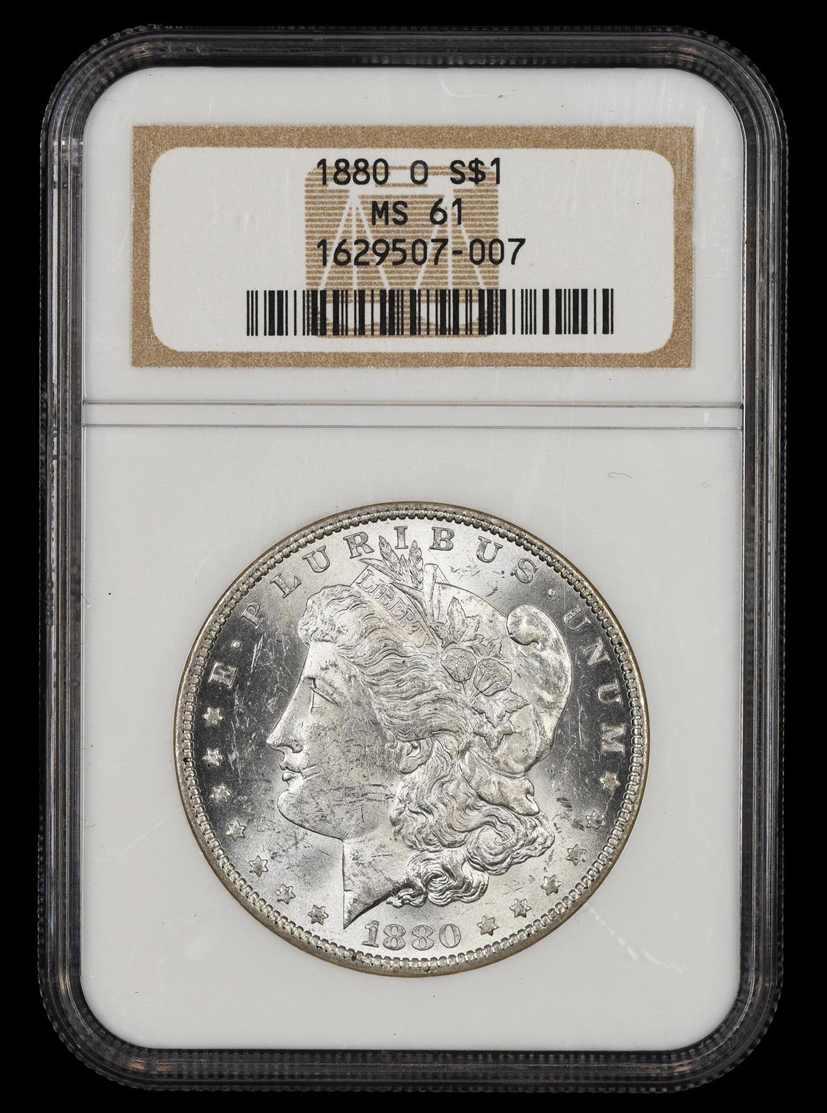 1880 O $1 NGC MS 61