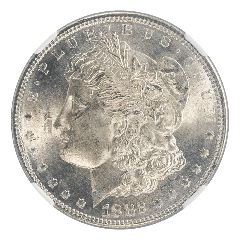 1882-S Morgan Silver Dollar, $1, NGC MS 65 CAC - Nice and Lustrous