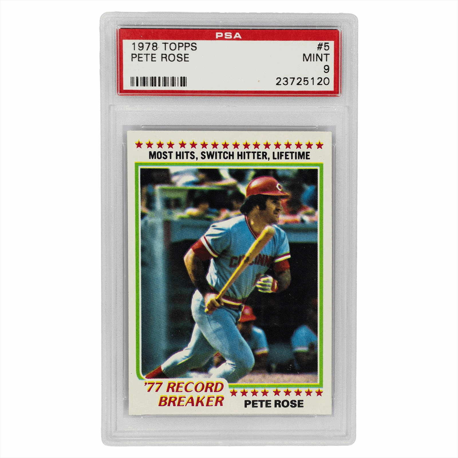 1978 Topps Pete Rose #5 PSA MINT 9